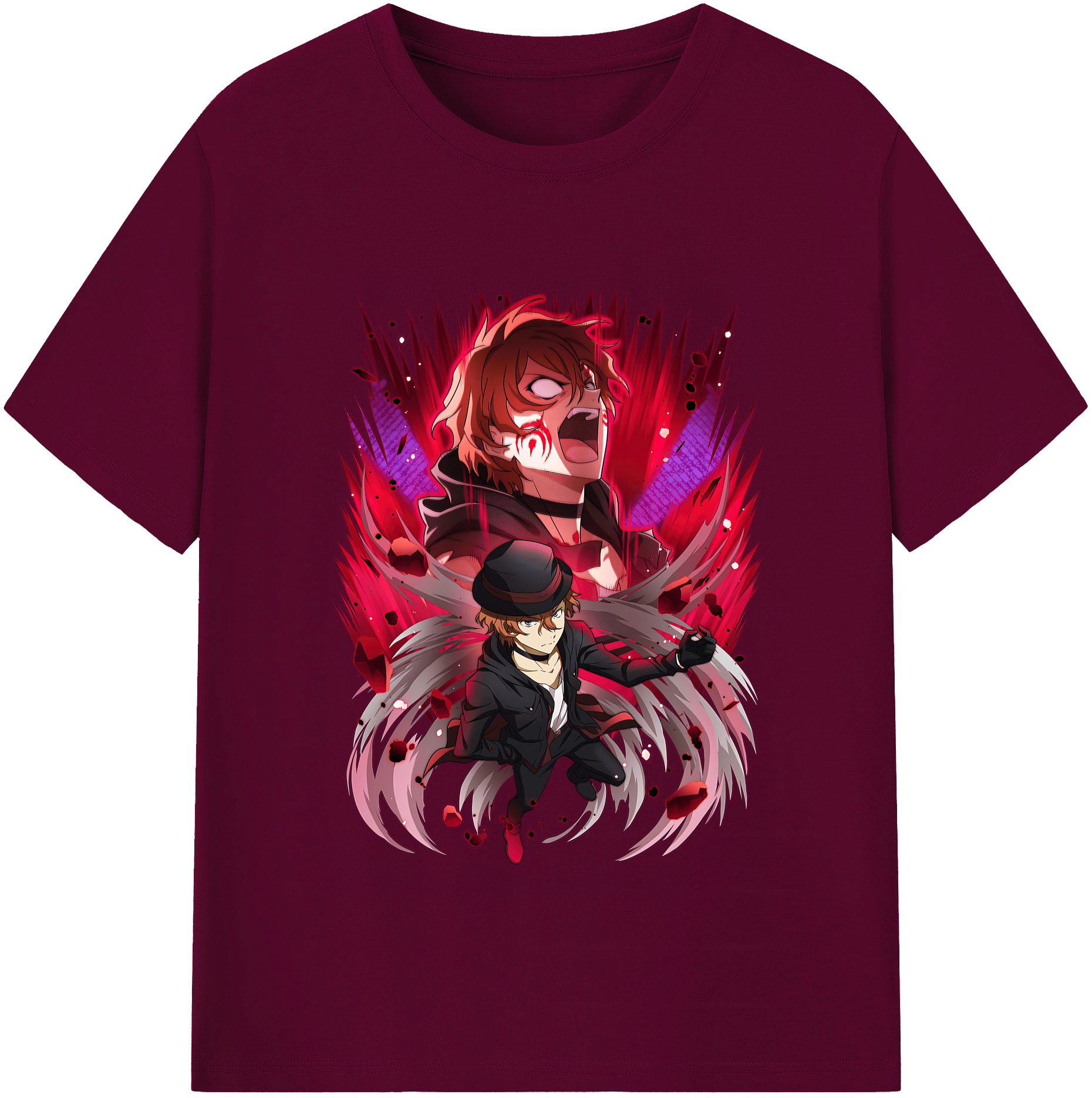（画像用） 文豪ストレイドッグス Bungo Stray Dogs レディースカジュアルプリントTシャツ（綿100％）